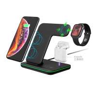 3 in 1 wireless charger fast wireless charging stand with desk lamp