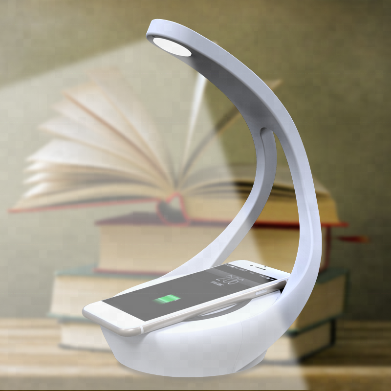 2019 New Led Wireless Lamp for iPhone Samsung With Wireless Charger Charging Lamp Desk Table